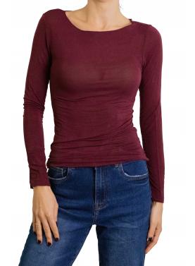 Maglia misto cashmere tinta unita 